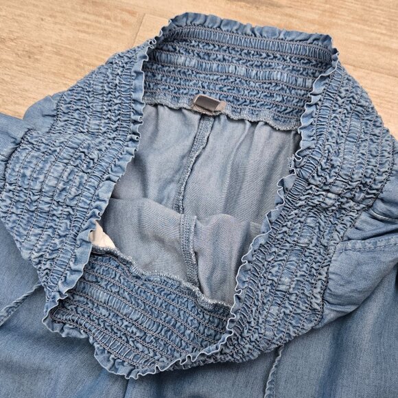 Aerie Blue Wide Leg Pants - Picture 4 of 6